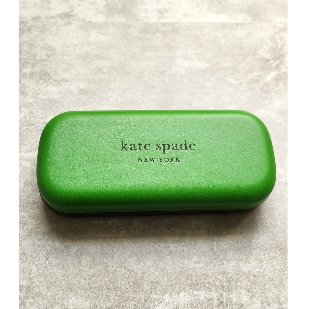 Kate Spade Eyeglass Case Women OS Green Pre-owned Excellent Clamshell Hard Shell